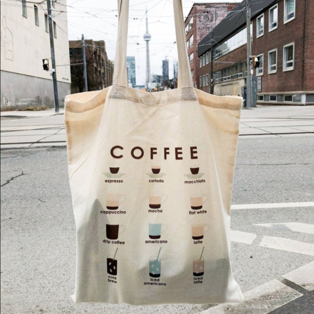 SnaptureThis - Aesthetic Coffee Menu Reusable Tote Bag